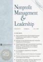 Nonprofit Management & Leadership, Volume 20, Number 1 - Charles M. Gray, Kathleen Mills, Lisa R. Berlinger