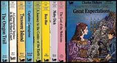 12 Illustrated Classics Mini-Books: Great Expectations / Captains Courageous / Oregon Trail / Treasure Island / King Arthur's Court / Ben-Hur / Journey to Center of the Earth / and More! (Simplified for the Younger Reader) Ages 7+ - Robert Louis Stevenson, Charles Dickens, Herman Melville, Mark Twain, Francis Parkman, Jules Verne, Joseph Rudyard Kipling, William Bligh, Lew Wallace, James Fenmore Cooper