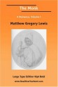 The Monk a Romance, Volume I (Large Print) - Matthew Gregory Lewis