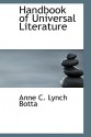 Handbook of Universal Literature - Anne C. Lynch Botta