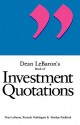 Dean LeBaron's Book of Investment Quotations - Dean LeBaron, Romesh Vaitilingam