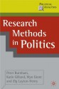 Research Methods in Politics - Peter Burnham, Wyn Grant