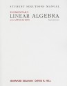 Student Solutions Manual for Elementary Linear Algebra with Applications - Bernard Kolman