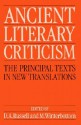 Ancient Literary Criticism ' the Principal Texts in New Translations ' - D.A. Russell, Michael Winterbottom