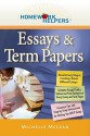 Homework Helpers: Essays & Term Papers (Homework Helpers (Career Press)) - Michelle McLean