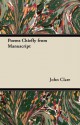 Poems Chiefly from Manuscript - John Clare