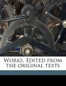 Works. Edited from the Original Texts - Thomas Nashe, Ronald B. 1872-1940 McKerrow