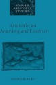 Aristotle on Meaning and Essence - David Charles