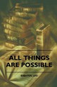 All Things are Possible - Lev Shestov