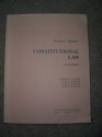 Teacher's Manual Constitutional Law Second Edition - Geoffrey R. Stone, Louis M. Seidman, Cass R. Sunstein, Mark V. Tushnet