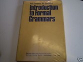 Introduction to Formal Grammars - M. Gross, Antony Lentin