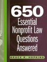 650 Essential Nonprofit Law Questions Answered - Bruce R. Hopkins