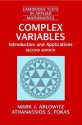 Complex Variables: Introduction and Applications (Cambridge Texts in Applied Mathematics) - Mark J. Ablowitz