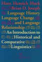 Language History, Language Change, and Language Relationship - Brian D. Joseph