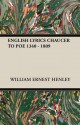 English Lyrics Chaucer to Poe 1340 - 1809 - William Ernest Henley