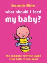 What Should I Feed My Baby?: The Complete Nutrition Guide from Birth to Two Years - Susannah Olivier, Suzannah Olivier