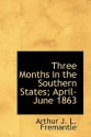 Three Months in the Southern States; April-June 1863 - Arthur J.L. Fremantle