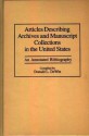 Articles Describing Archives and Manuscript Collections in the United States: An Annotated Bibliography - Donald L. Dewitt