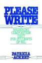 Please Write: A Beginning Composition Text for Students of ESL - Patricia Ackert