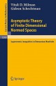 Asymptotic Theory of Finite Dimensional Normed Spaces: Isoperimetric Inequalities in Riemannian Manifolds - Vitali D. Milman, Gideon Schechtman