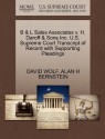 B & L Sales Associates v. H. Daroff & Sons Inc. U.S. Supreme Court Transcript of Record with Supporting Pleadings - DAVID WOLF, ALAN H BERNSTEIN