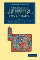 Chronicles of the Reigns of Stephen, Henry II, and Richard I - Volume 1 - Richard Howlett