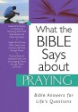 What the Bible Says about Praying - Christopher D. Hudson