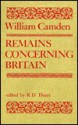 Remains Concerning Britain - William Camden