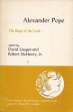 The Rape of the Lock (The Charles E. Merrill Literary Casebook Series) - Alexander Pope, David Lougee, Robert McHenry Jr.