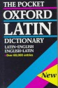 The Pocket Oxford Latin Dictionary - James Morwood, James Moorwood