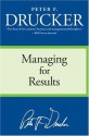 managing for results - Peter F. Drucker