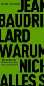 Warum ist nicht alles schon verschwunden? - Jean Baudrillard, Markus Sedlaczek