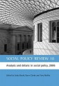 Social Policy Review 18: Analysis and debate in social policy, 2006 - Linda Bauld, Karen Clarke, Tony Maltby