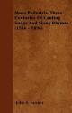 Musa Pedestris. Three Centuries of Canting Songs and Slang Rhymes (1536 - 1896) - John S. Farmer