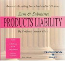 Sum and Substance Audio Set on Product Liability (Audio CD) - Steven R. Finz