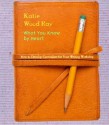 What You Know by Heart: How to Develop Curriculum for Your Writing Workshop - Katie Wood Ray