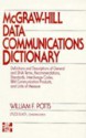 Mc Graw Hill Data Communications Dictionary: Definitions And Descriptions Of General And Sna Terms, Recommendations, Standards, Interchange Codes, Ibm Communications Products, And Units Of Measure - William F. Potts