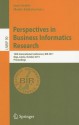 Perspectives in Business Informatics Research: 10th International Conference, BIR 2011, Riga, Latvia, October 6-8, 2011, Proceedings - Janis Grabis, Marite Kirikova