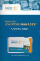 McGraw-Hill's Homework Manager Access Card to Accompany Accounting: What the Numbers Mean - David Marshall, Daniel Viele, Wayne William McManus