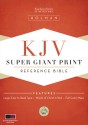 KJV Super Giant Print Reference Bible, Black/Burgundy Simulated Leather - B&H Editorial Staff