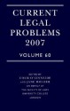 Current Legal Problems 2007: Volume 60 - Colm O'Cinneide, Jane Holder