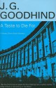 A Taste to Die for - J.G. Goodhind