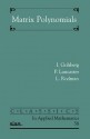 Matrix Polynomials (Classics In Applied Mathematics) - Israel Gohberg, P. Lancaster, Leiba Rodman