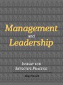 Management and Leadership: Insight for Effective Practice - Dag Forssell