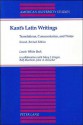 Latin Writings, Translations, Commentaries & Notes - Immanuel Kant, Lewis White Beck, Mary J. Gregor