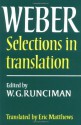 Selections in Translation - Max Weber, W.G. Runciman, Eric Matthews