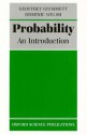 Probability: An Introduction - Geoffrey Grimmett, Dominic Welsh