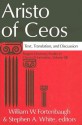 Aristo of Ceos: Text, Translation, and Discussion - William W. Fortenbaugh, Stephen A. White