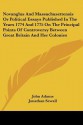 Novanglus and Massachusettensis or Political Essays Published in the Years 1774 and 1775 on the Principal Points of Controversy Between Great Britain - John Adams, Jonathan Sewall