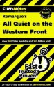 Cliffsnotes All Quiet On The Western Front - Susan VanKirk, CliffsNotes, Erich Maria Remarque